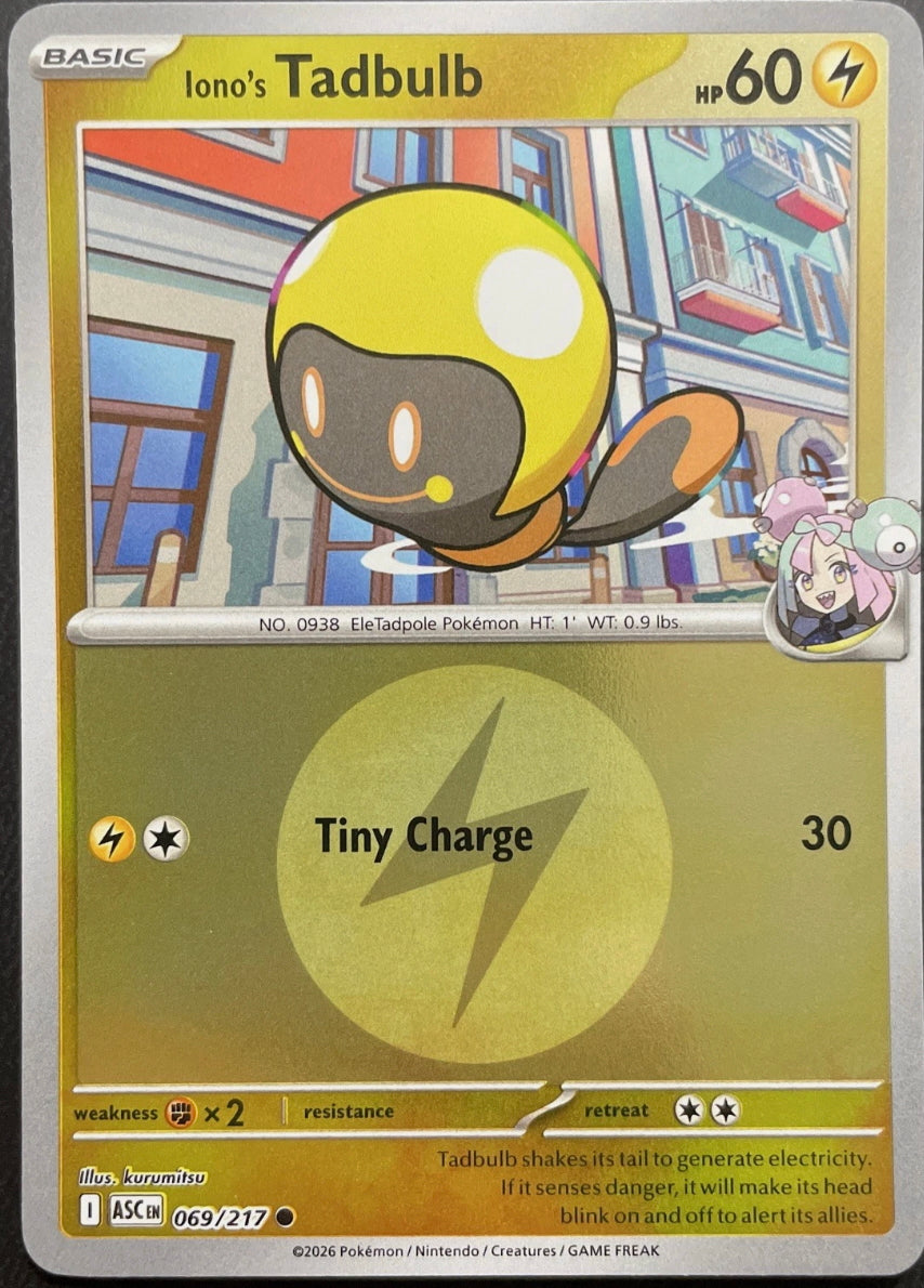 Ascended Heroes Iono’s Tadbulb #069/217 Reverse Holo